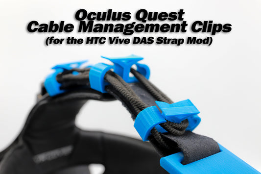 Juego de 3 Clips para gestión de cables para Meta Quest con el mod HTC Vive DAS. Incluye garantía de 6 meses!