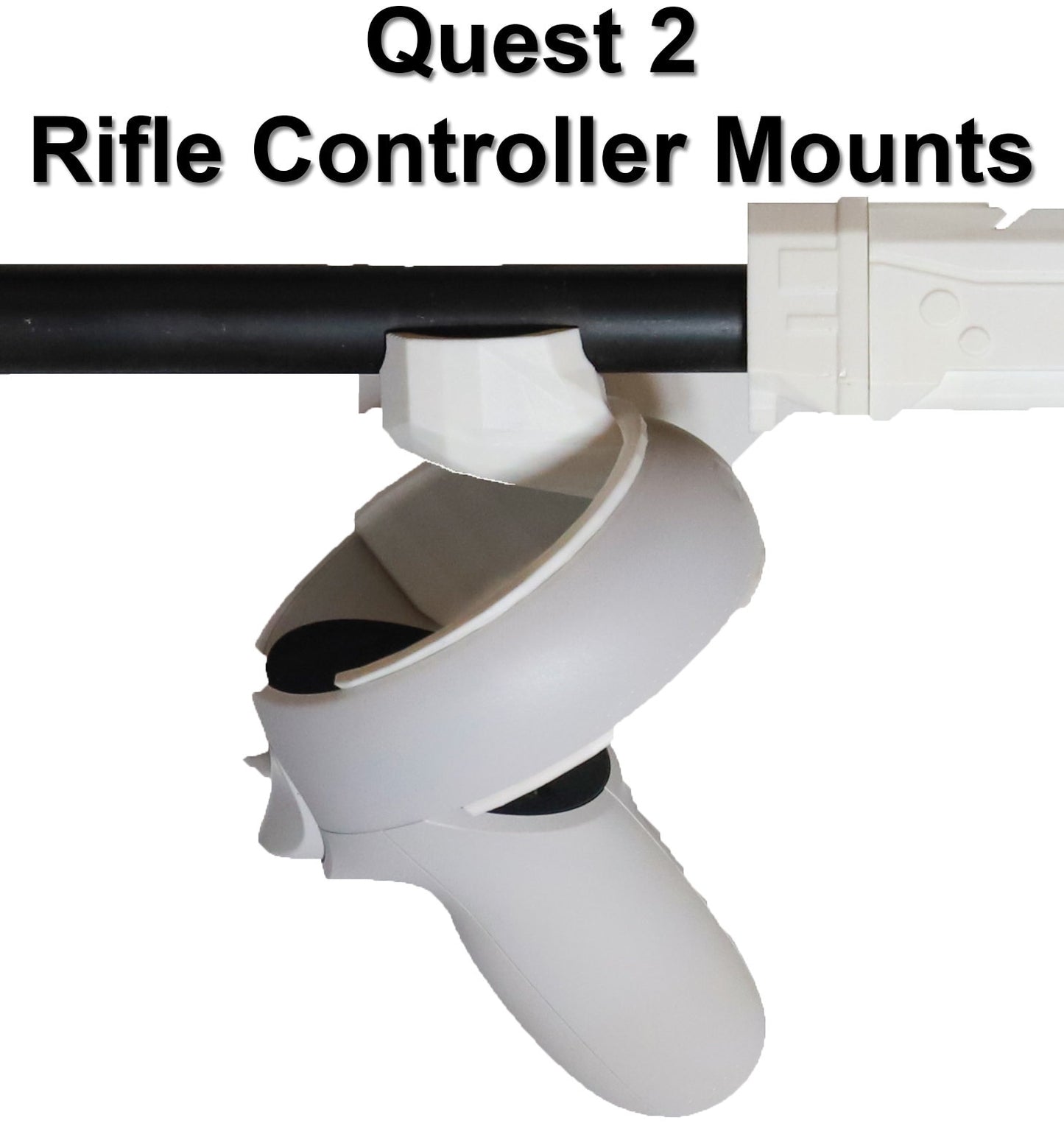 Soportes para controlador de rifle Meta Quest 1 o 2 (SÓLO soportes, culata de rifle no incluida).