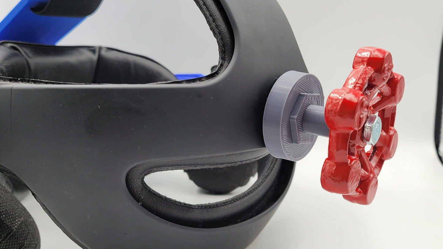 HTC Vive DAS Valve knob with REAL red lacquered iron handle and steel bolt!  Includes a 1 Year warranty!