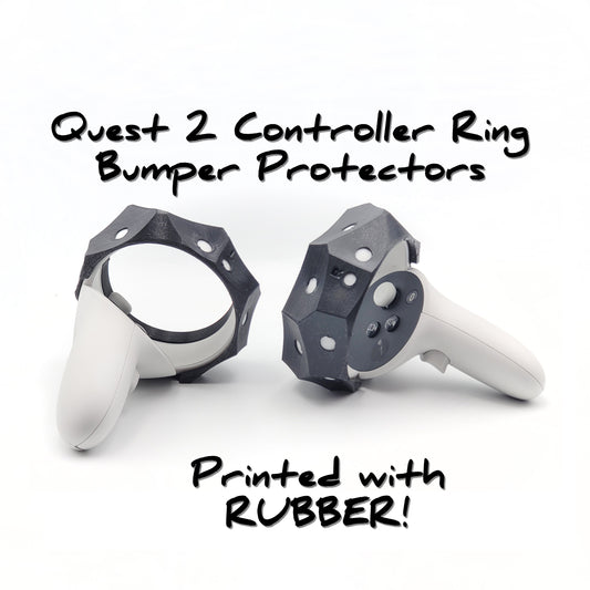 Protectores/parachoques del anillo del controlador Meta Quest 2 - ¡Impreso en GOMA!