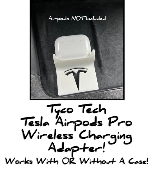 Tesla AirPods Pro Wireless Charging Adapter - Works with Or Without a Case!
