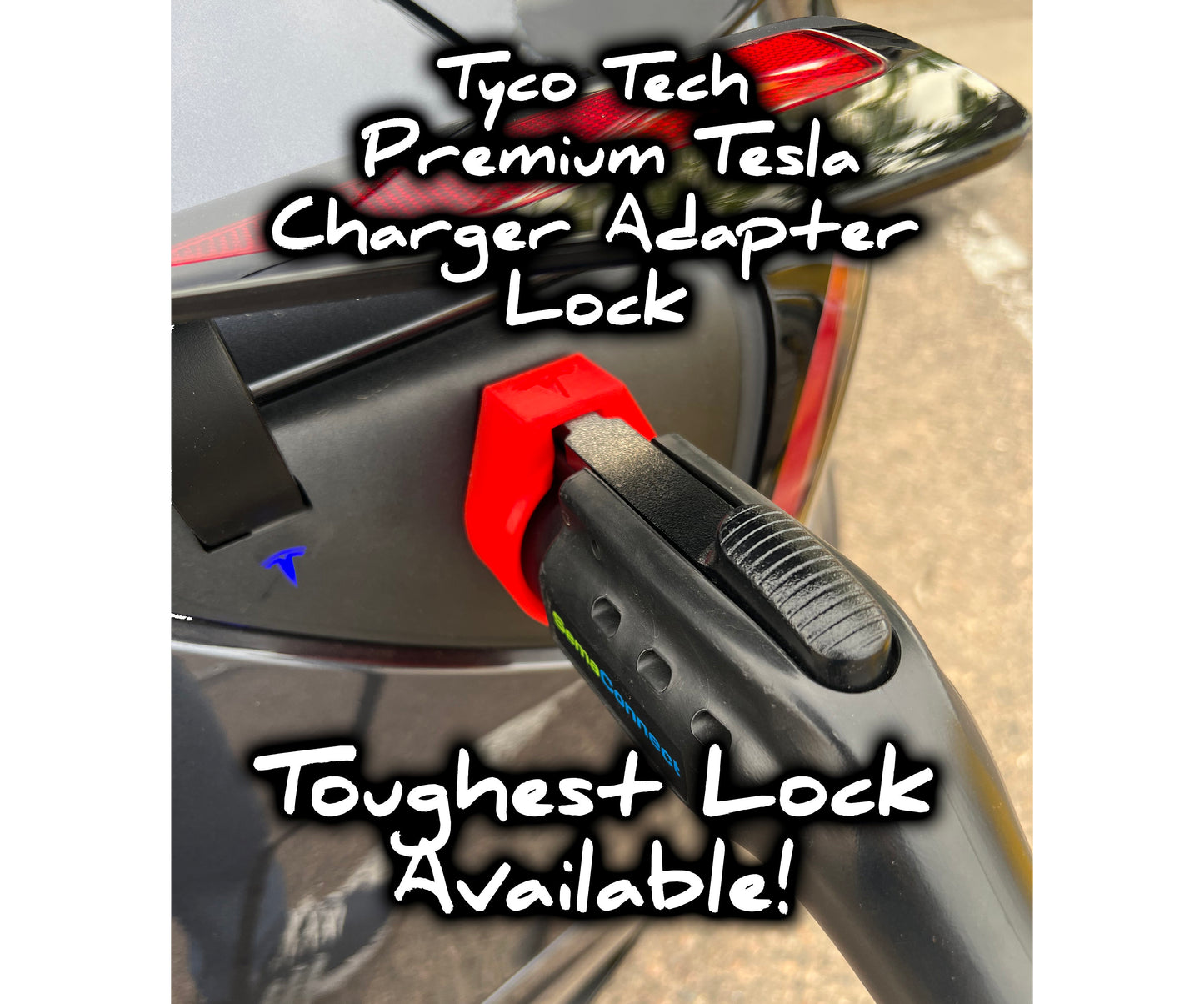 Tesla J1772 Adapter Lock - TOUGHEST LOCK Available!