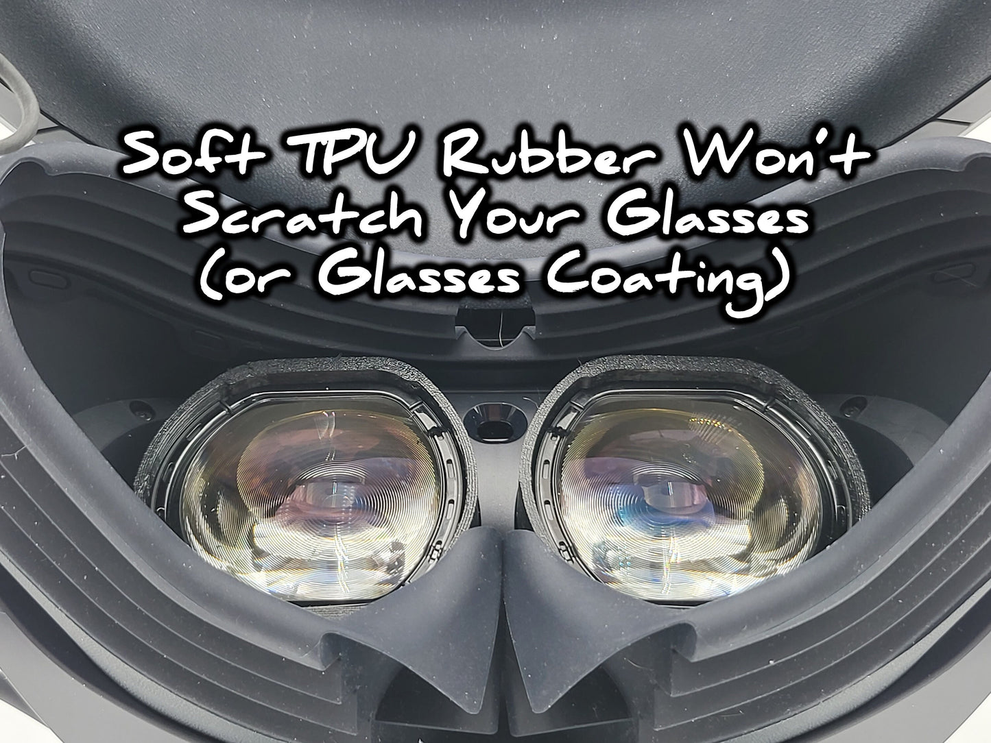 PSVR2 Lens Protectors, Made from TPU Rubber - Won't Scratch Your Glasses or Glasses Coatings!