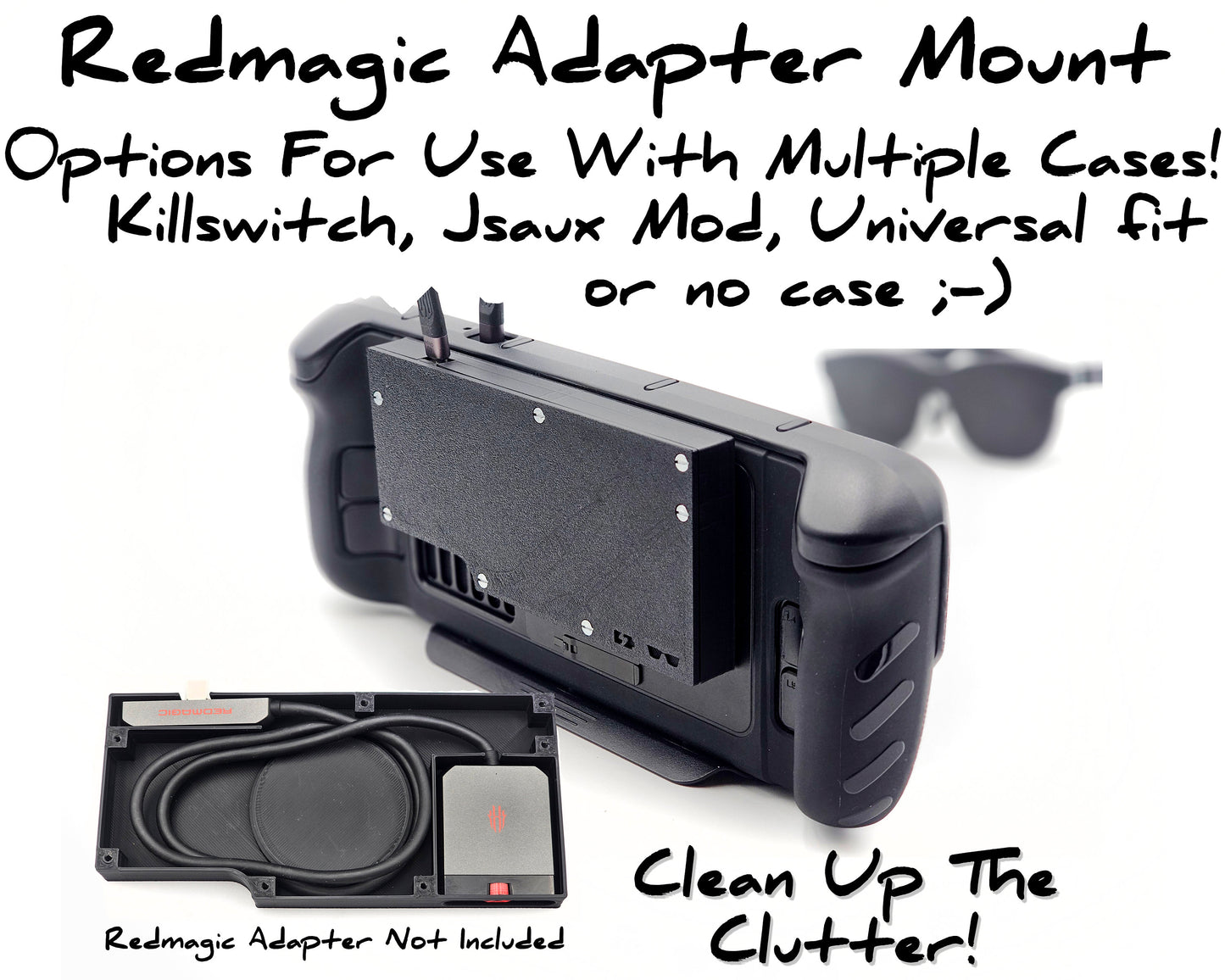Steam Deck Redmagic Adapter Mount - Options For Multiple Cases