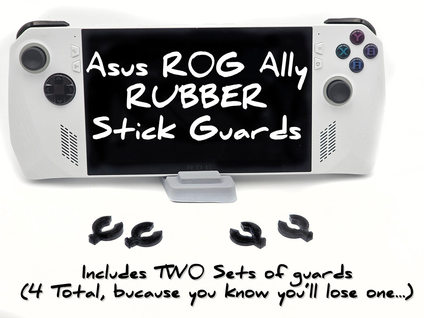 Asus Rog Ally Joystick Guards - Rubber Stick Guards, No Scratch and Protects Your Sticks