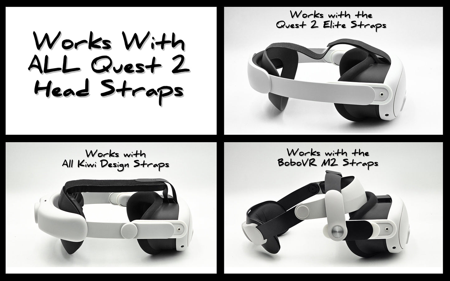 Meta Quest 3 Universal Head Strap Adapters - Use ANY Quest 2 Head Strap On Your Quest 3!