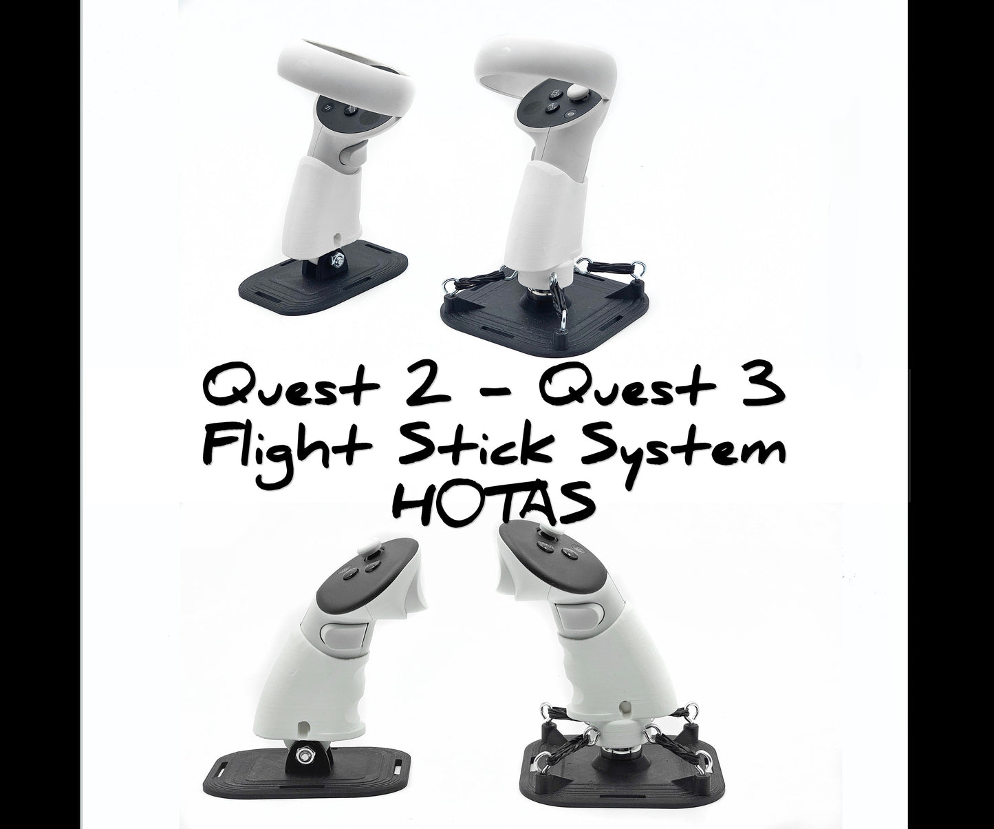¡Meta Quest 3, Quest 2 y Quest Pro HOTAS (sistema de palanca de vuelo con acelerador)!